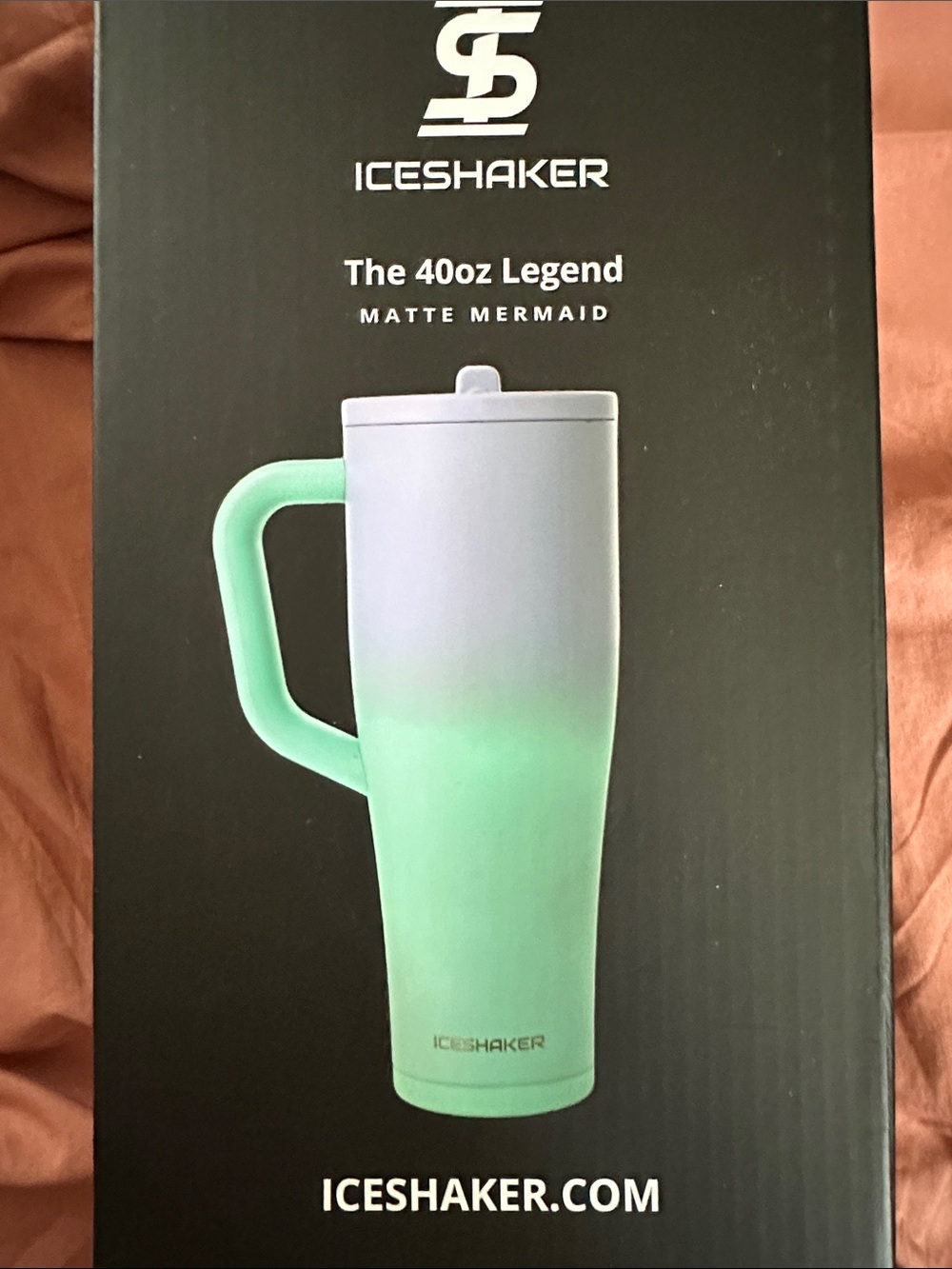 Matte Mermaid 40oz Travel Mug in Mint Green